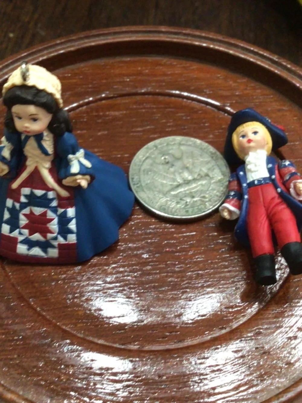 Vintage Hallmark Miniature Yankee Doodle & Celebrating America.Madame Alexander